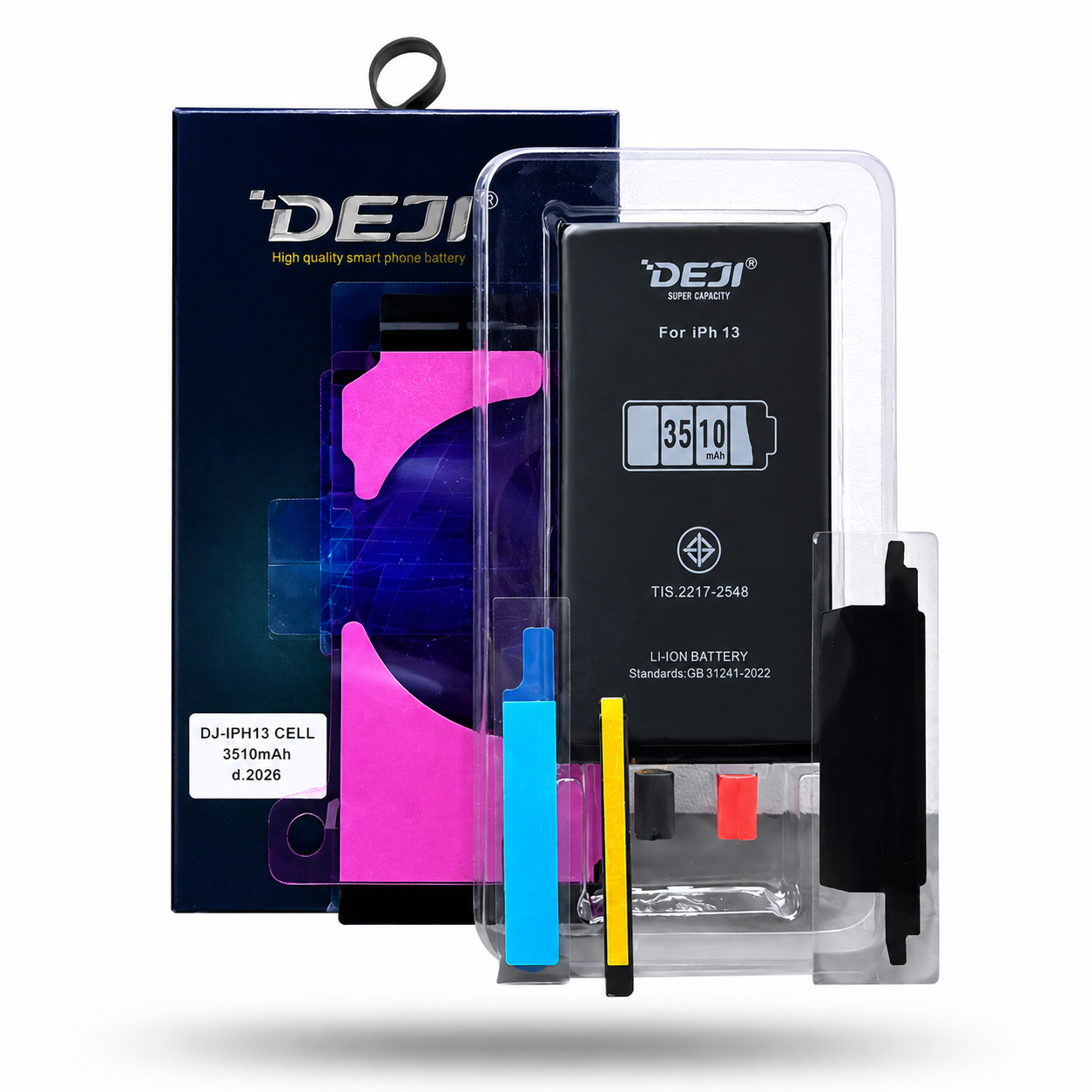 BATERIA IPHONE 13 NO FLEX / SIN FLEX ALTA CAPACIDAD 3510 MAH MARCA DEJI