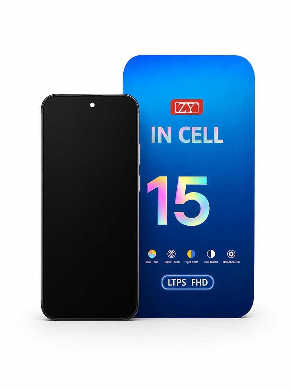 PANTALLA IPHONE 15 CALIDAD ZY FHD COF