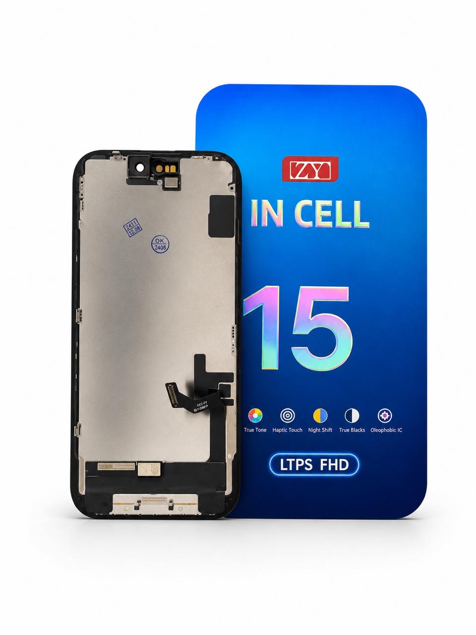 PANTALLA IPHONE 15 CALIDAD ZY FHD COF