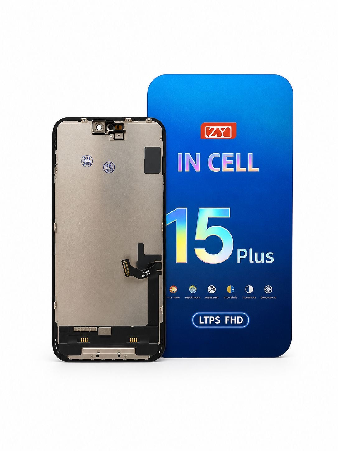 PANTALLA IPHONE 15 PLUS CALIDAD ZY FHD COF