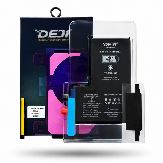 BATERIA IPHONE 14 PRO MAX NO FLEX / SIN FLEX ALTA CAPACIDAD 4750 MAH MARCA DEJI