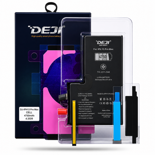 BATERIA IPHONE 13 PRO MAX NO FLEX / SIN FLEX ALTA CAPACIDAD 4750 MAH MARCA DEJI