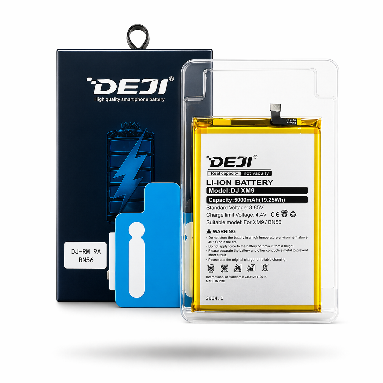 BATERIA DEJI XIAOMI REDMI 9A BN56 CAPACIDAD: 5000MAH REDMI 9C / 9AT / 10A / A1 / A1 PLUS / POCO M2 PRO / POCO C3 / POCO C31 / POCO C50